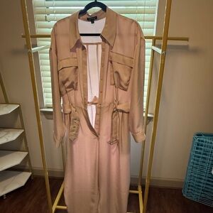 Express Tan Utility Shirt Jacket